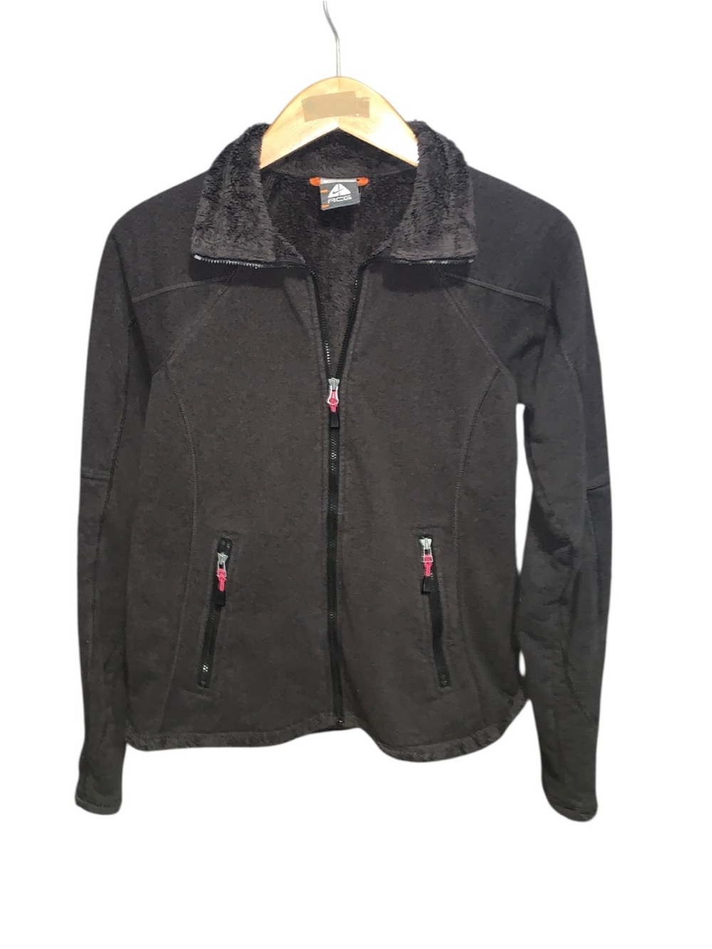 Vtg Nike ACG Sweater Jacket Full Zip Furry Fleece